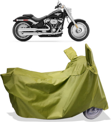 Amexride Two Wheeler Cover for Harley Davidson(Fat Boy, Maroon)