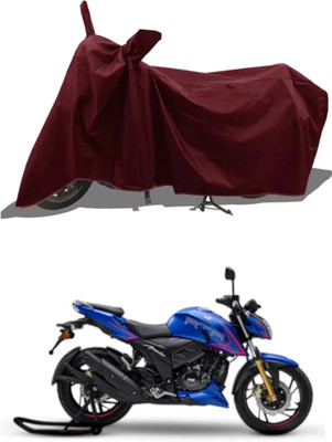 WMIZEXA Waterproof Two Wheeler Cover for TVS(Apache RTR 200 4V, Maroon)
