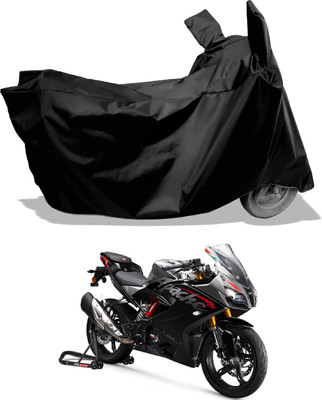 Amexride Two Wheeler Cover for TVS(Apache RTR 310, Black)