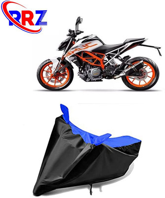 RRZ Waterproof Two Wheeler Cover for KTM(Duke 390, Black, Blue)