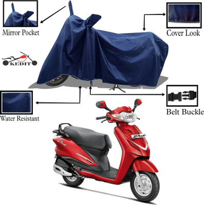 KEDIT Waterproof Two Wheeler Cover for Hero(Duet, Blue)