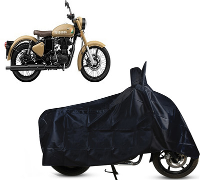 EGAL Two Wheeler Cover for Royal Enfield(Classic 350 Signals, Black)