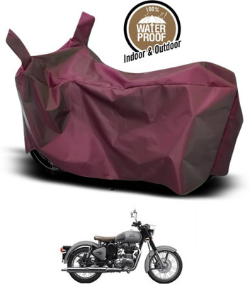 KEDIT Two Wheeler Cover for Royal Enfield(Classic 350, Maroon)