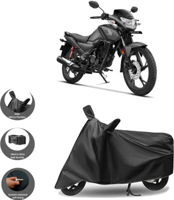 HWSXQAE Waterproof Two Wheeler Cover for Honda(Black)