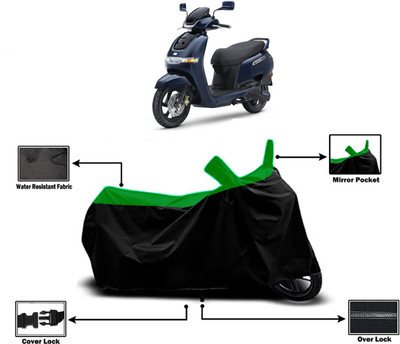 Amexride Two Wheeler Cover for TVS(iQube Electric, Green)
