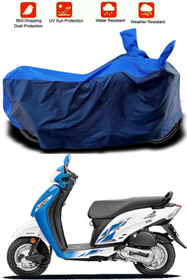 Mdstar Waterproof Two Wheeler Cover for Honda(Activa i, Blue, Blue)