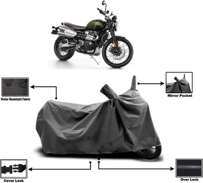 Amexride Two Wheeler Cover for Triumph(Scrambler 1200 BS6, Grey)