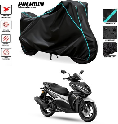 SThanaveX Waterproof Two Wheeler Cover for Yamaha(Aerox 155 Maxi BS6, Black)