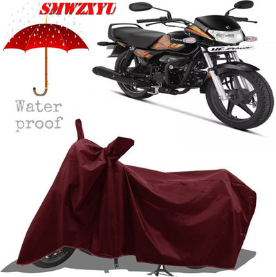 smwzxyu Waterproof Two Wheeler Cover for Hero(HF Deluxe, Maroon)