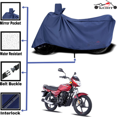 KEDIT Two Wheeler Cover for Bajaj(CT 100, Blue)