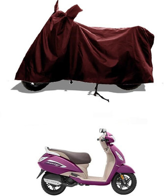 KEDIT Two Wheeler Cover for TVS(Jupiter, Maroon)
