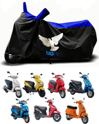BigFly Two Wheeler Cover for TVS(Jupiter 125, Blue)