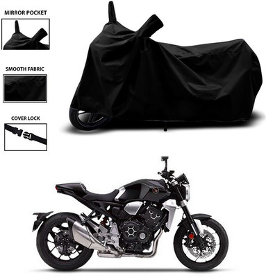 Mdstar Waterproof Two Wheeler Cover for Honda(CB1000R Plus, Black)
