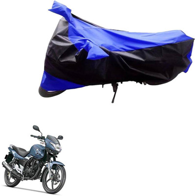 Mdstar Waterproof Two Wheeler Cover for Suzuki(GS 150R, Black, Blue)