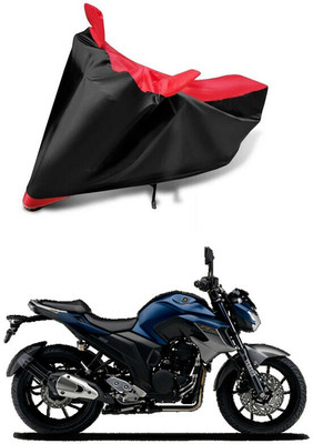 DeepShakshi AUTOMOTIVE Waterproof Two Wheeler Cover for Yamaha(FZ25, Red, Black)