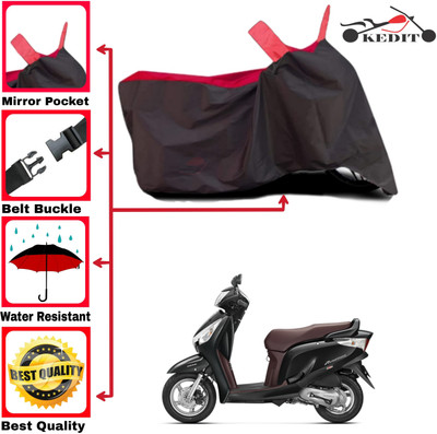 AASHTIK MART Two Wheeler Cover for Honda(Aviator, Red, Black)