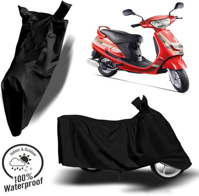 ROYAL AUTO MART Waterproof Two Wheeler Cover for Mahindra(Duro DZ, Black)