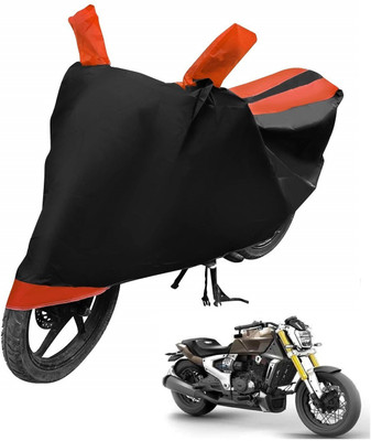 Auto Hub Two Wheeler Cover for TVS(Zeppelin, Orange)