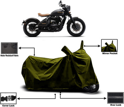 Amexride Two Wheeler Cover for JAWA(Perak, Green)