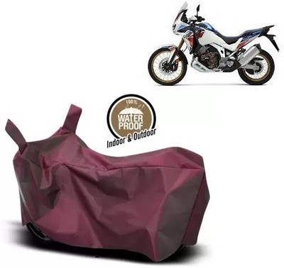 OliverX Waterproof Two Wheeler Cover for Honda(Africa Twin, Maroon)