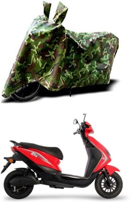 EGAL Waterproof Two Wheeler Cover for Ampere(Reo Elite BS6, Green)