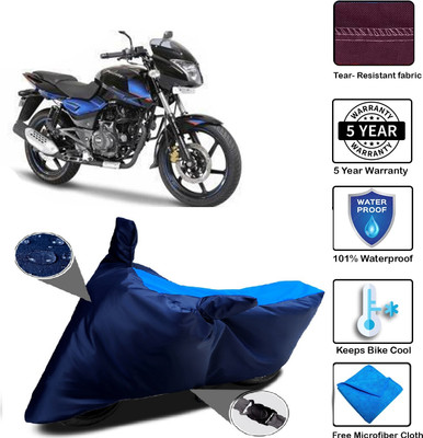 MISSION COLLECTION Waterproof Two Wheeler Cover for Bajaj(Pulsar 150 DTS-i, Blue)