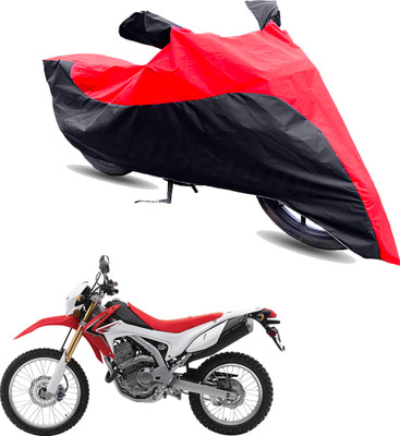 Motodreka Two Wheeler Cover for Honda(CRF 250 L, Red, Black)