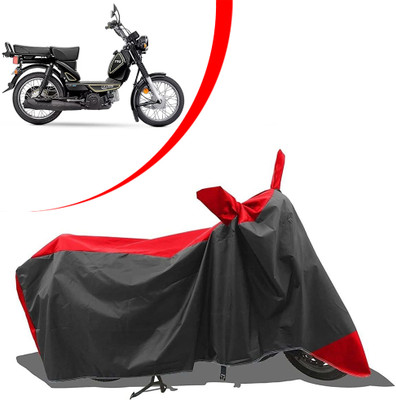 ANTHUB Waterproof Two Wheeler Cover for TVS(Heavy Duty, Black, Red)