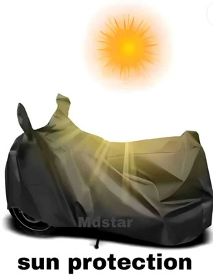 Mdstar Waterproof Two Wheeler Cover for Hero(Splendor, Black)