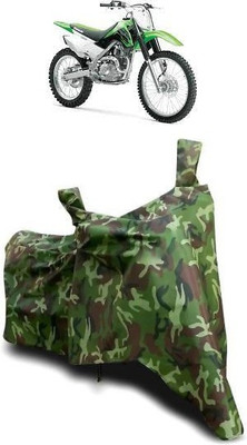 ATBROTHERS Waterproof Two Wheeler Cover for Kawasaki(KLX 140, Multicolor, Green)