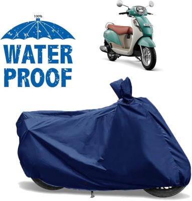 OliverX Waterproof Two Wheeler Cover for Suzuki(New Access 125, Blue)