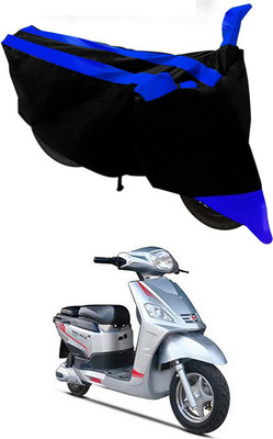 MMSSTAR Waterproof Two Wheeler Cover for Hero(Electric NYX e5, Blue, Black)