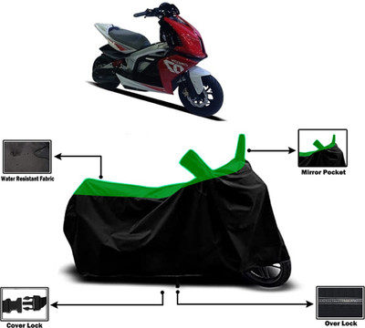 Amexride Two Wheeler Cover for TVS(Creon, Green)