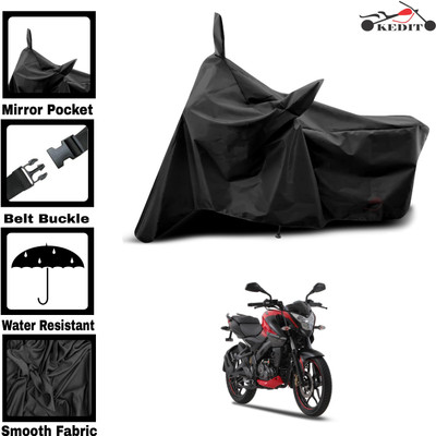 KEDIT Two Wheeler Cover for Universal For Bike(Pulsar 135, Black)