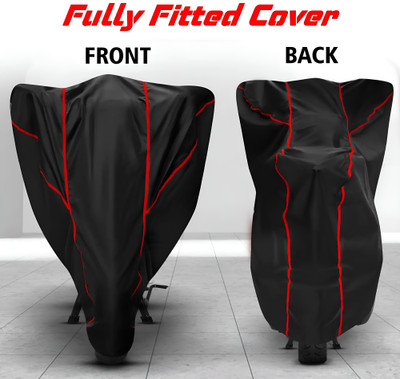 THE AACRC Waterproof Two Wheeler Cover for Bajaj(Avenger 400 BS6, Black, Red)