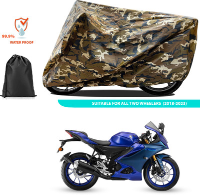 PAGORA Waterproof Two Wheeler Cover for Yamaha(R15 V3, Yellow)