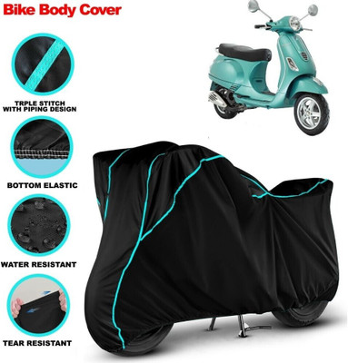 VOICO Waterproof Two Wheeler Cover for Vespa(Vespa, Black)