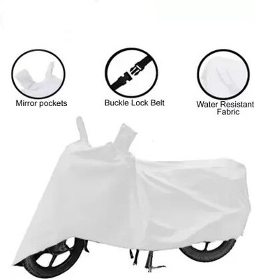 SHOBHNATH TRADING Two Wheeler Cover for Bajaj(Avenger 150 Street, White)