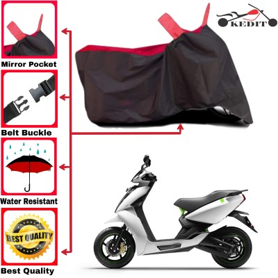 KEDIT Two Wheeler Cover for Ather(450 X, Red, Black)