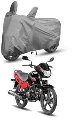 Tritika Waterproof Two Wheeler Cover for Hero(Glamour, Grey)