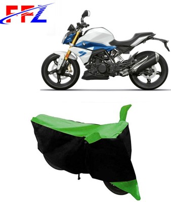 FFZ Two Wheeler Cover for BMW(G 310 R, Black, Green)