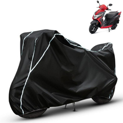 Amikan Waterproof Two Wheeler Cover for Honda(Dio, Black)