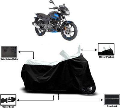 Amexride Two Wheeler Cover for Bajaj(Pulsar 150 DTS-i, White)
