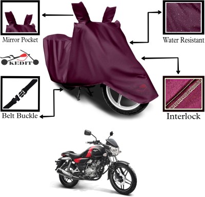 KEDIT Two Wheeler Cover for Bajaj(V15, Maroon)