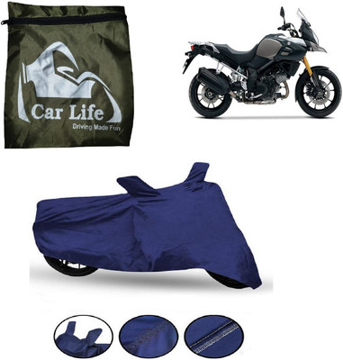 Car Life Waterproof Two Wheeler Cover for Suzuki(V Strom 1000, Blue)