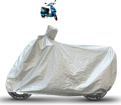 Caronix Waterproof Two Wheeler Cover for Hero(Electric Optima, Silver)