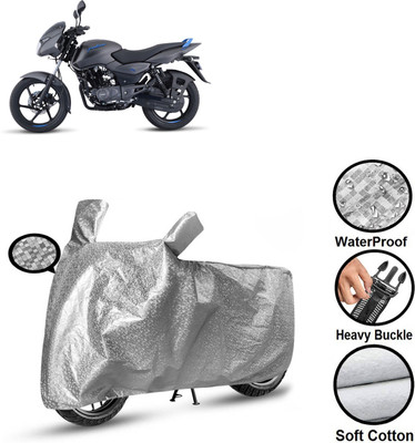 GOSHIV-car and bike accessories Waterproof Two Wheeler Cover for Bajaj(Pulsar 125 Neon BS6, Silver)