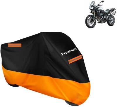 Horseyaart Waterproof Two Wheeler Cover for Triumph(Tiger 800, Orange)