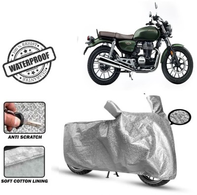 Autoinnovation Waterproof Two Wheeler Cover for Honda(Hness CB350, Silver)