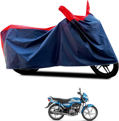 PAGORA Waterproof Two Wheeler Cover for Hero(CD deluxe, Black, Red)